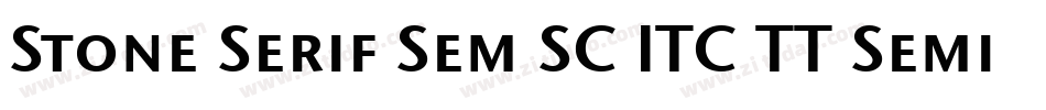 Stone Serif Sem SC ITC TT Semi字体转换